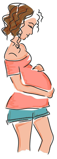 pregnant woman cartoon